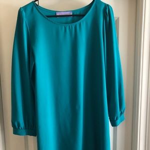 Teal Shift Dress